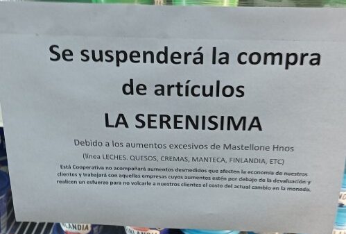 "Deberíamos hacer lo mismo": el súper de La Plata que no comprará La Serenísima por sus aumentos desató múltiples reacciones