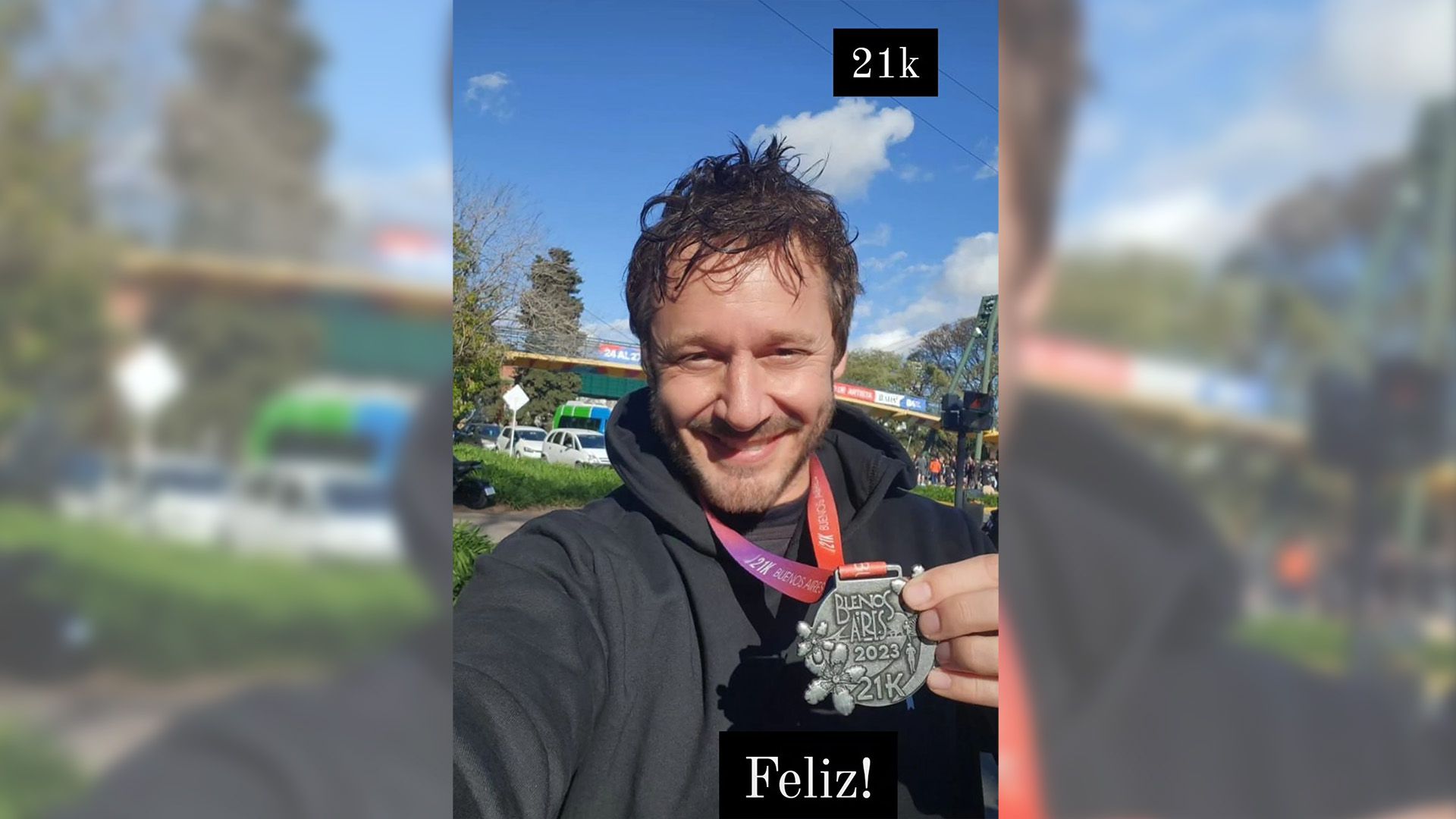 Benjamín Vicuña corrió la media maratón de Buenos Aires: “Soy feliz por este logro”