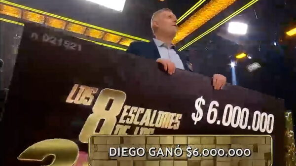 Ganó por segunda vez en Los 8 escalones y en lugar de festejar le hizo un queja en vivo a Guido Kaczka