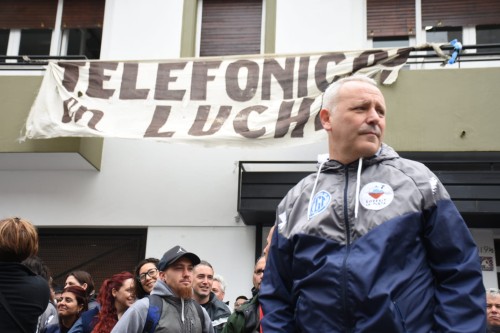 Bronca y caravana de los gremios de telecomunicaciones contra las empresas multinacionales: "Hay mucho hartazgo"