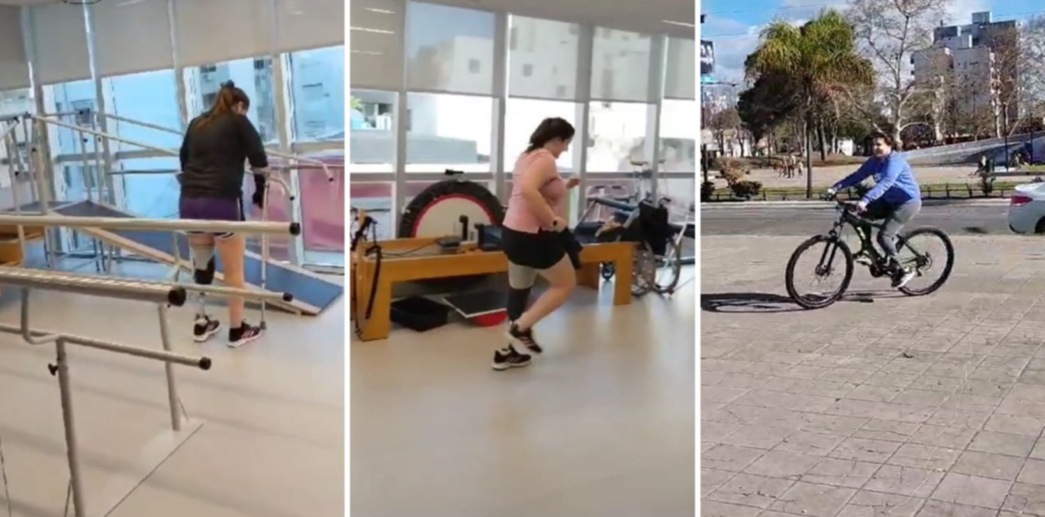 VIDEOS: La recuperación de Lucila Collado a ocho meses del alud en el que perdió la pierna