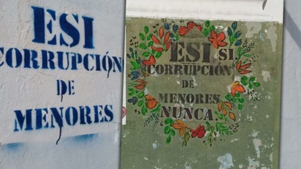 Intervinieron las pintadas en las escuelas de La Plata para reivindicar la ESI