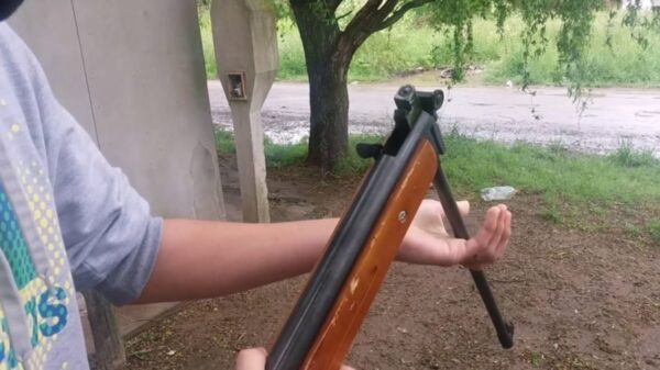 Balearon a un nene de 2 años con un rifle de aire comprimido y lucha por su vida