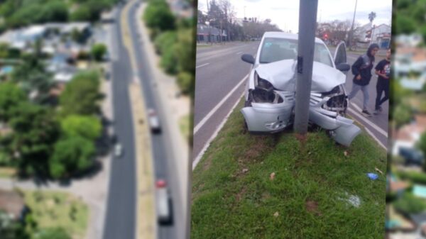 Accidente y milagro en Camino Centenario