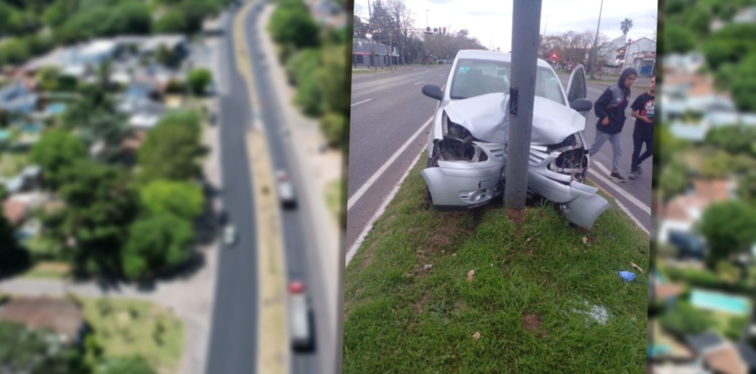 Accidente y milagro en Camino Centenario