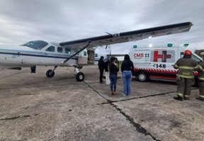 Desplegaron en La Plata un megaoperativo sanitario para salvar una vida en Villa Gesell