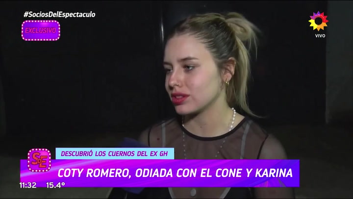 Coti Romero sospecha que el Conejo la engañó con Karina La Princesita: “Me rompió el corazón”