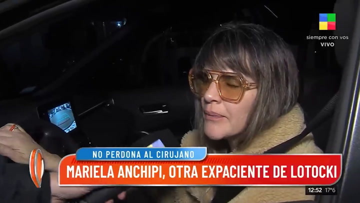 Mariela Anchipi contó que fue operada por Lotocki y lloró por la muerte de Silvina Luna: “Ojalá no ejerza nunca más”