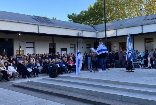 “Con Israel y por la paz”: se realizó un acto en el Centro Cultural Islas Malvinas en apoyo al pueblo israelí